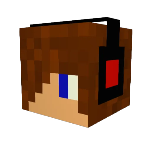Reptilus34 Minecraft avatar head, 3D render