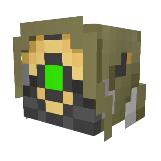 ReptoGator Minecraft avatar head, 3D render