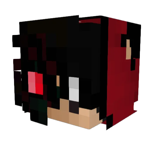 ReptroxPlays Minecraft avatar head, 3D render