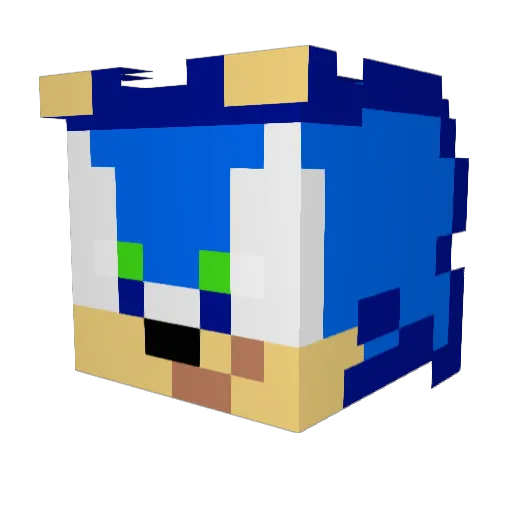 RepuL5ive Minecraft avatar head, 3D render