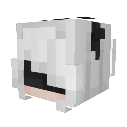 Repua Minecraft avatar head, 3D render