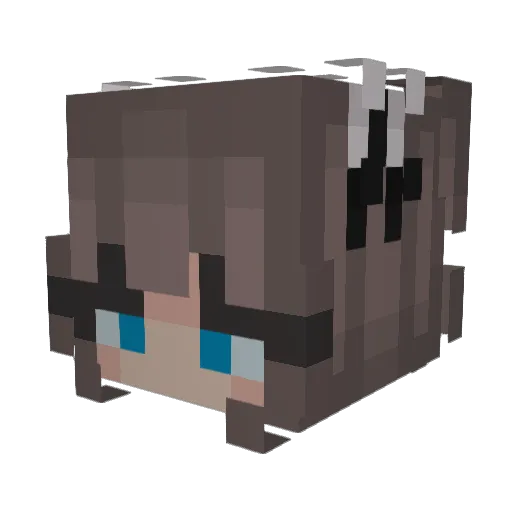 Requiamas Minecraft avatar head, 3D render
