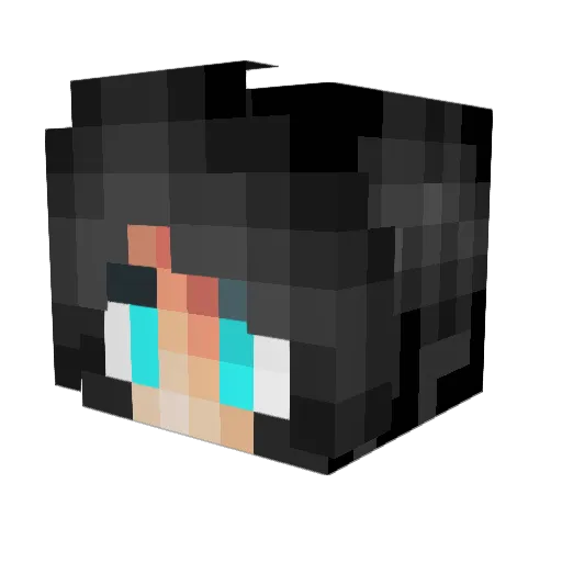 Requiem721 Minecraft avatar head, 3D render