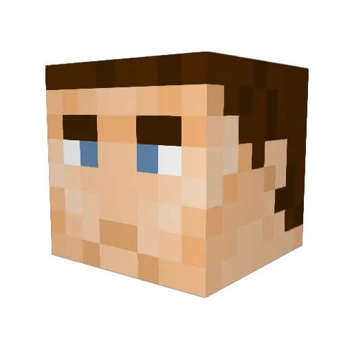 Requiem86 Minecraft avatar head, 3D render