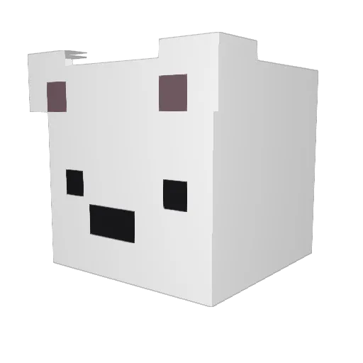 RequiemNoctyn Minecraft avatar head, 3D render