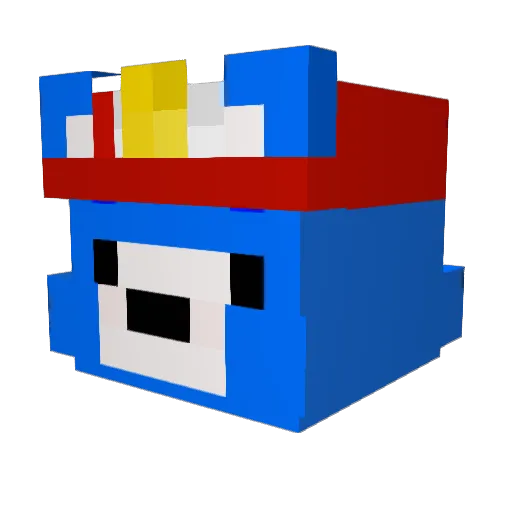 Requiem_220 Minecraft avatar head, 3D render