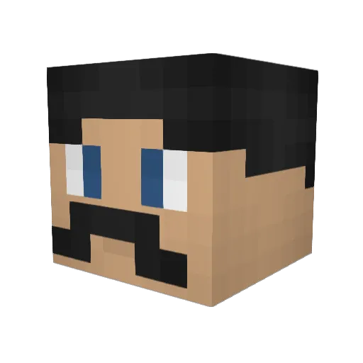 Requiem_Twilight Minecraft avatar head, 3D render