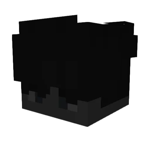 Requym Minecraft avatar head, 3D render