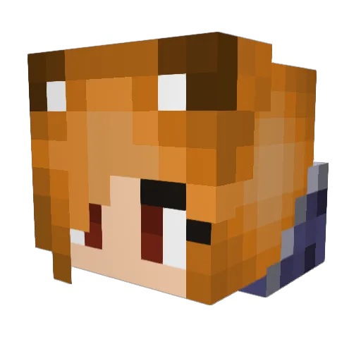 Rera808 Minecraft avatar head, 3D render