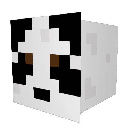 Rercon Minecraft avatar head, 3D render
