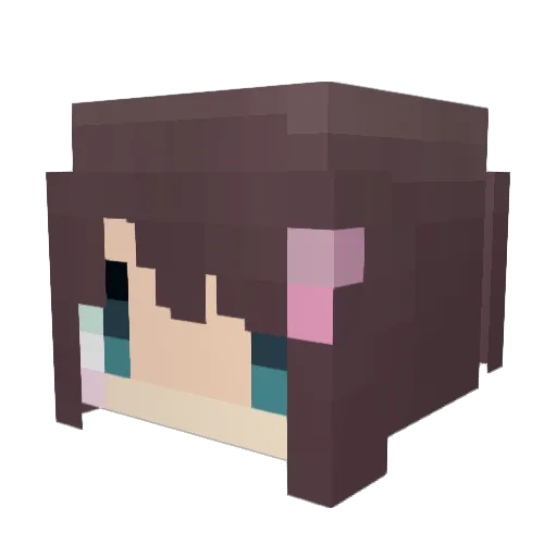 Reripi Minecraft avatar head, 3D render