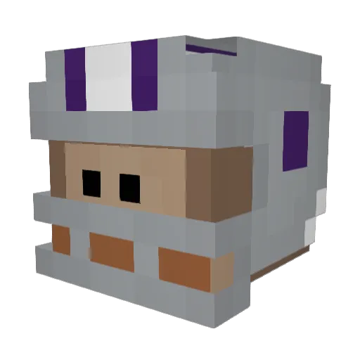 ResThree Minecraft avatar head, 3D render