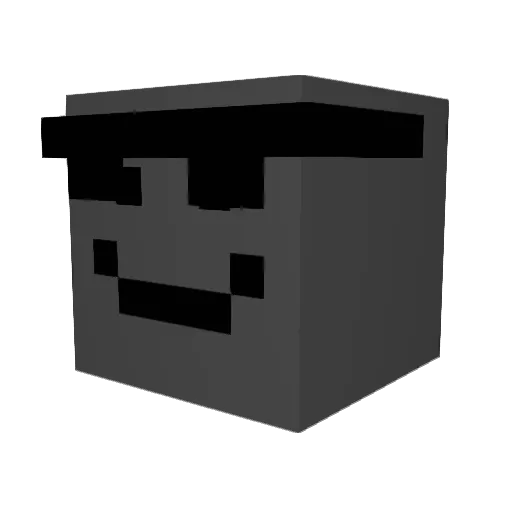 Resail Minecraft avatar head, 3D render