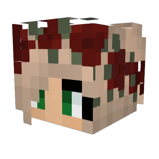 Resaveri Minecraft avatar head, 3D render