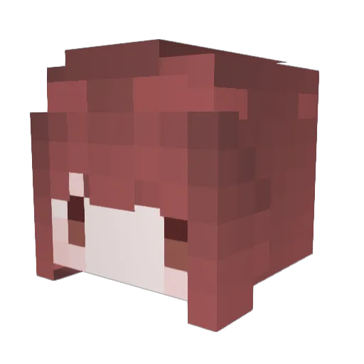Reschewe Minecraft avatar head, 3D render