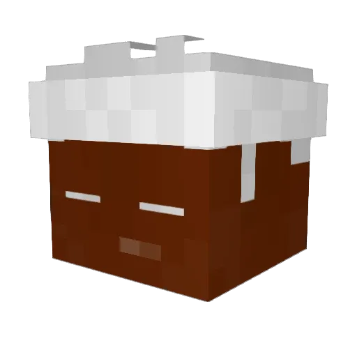Rescik Minecraft avatar head, 3D render