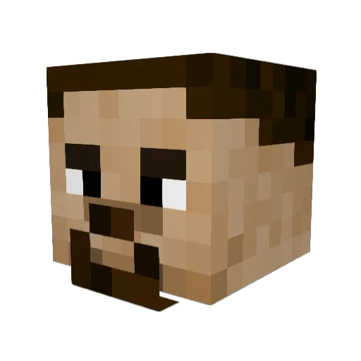 Rescue1jr Minecraft avatar head, 3D render