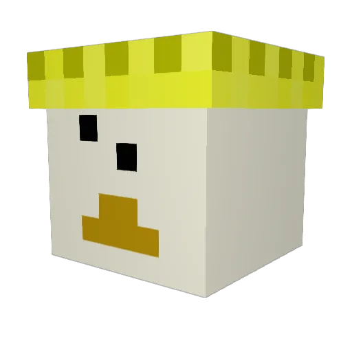 RescueRangerDale Minecraft avatar head, 3D render