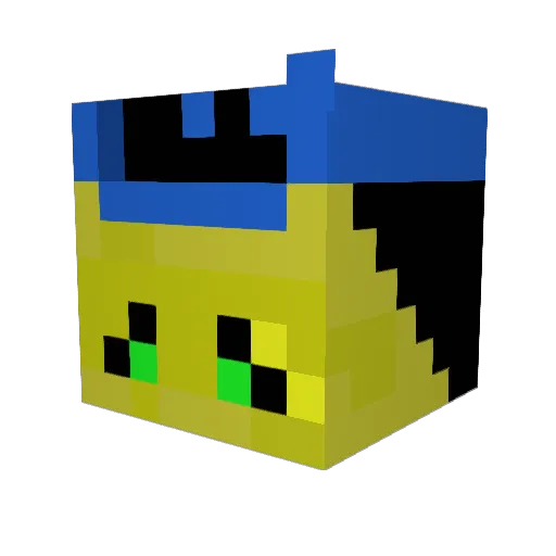 Rescuefreak13 Minecraft avatar head, 3D render