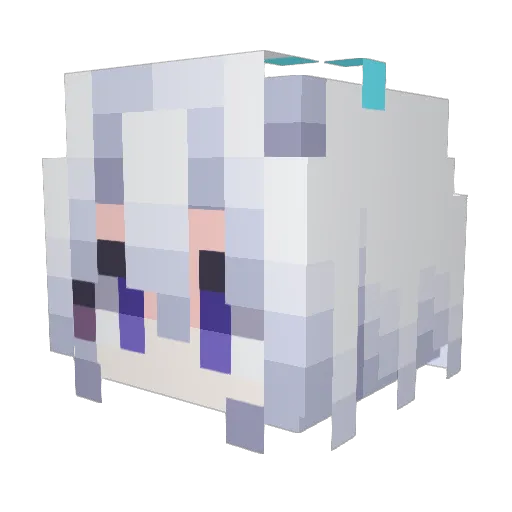 Reset_new Minecraft avatar head, 3D render