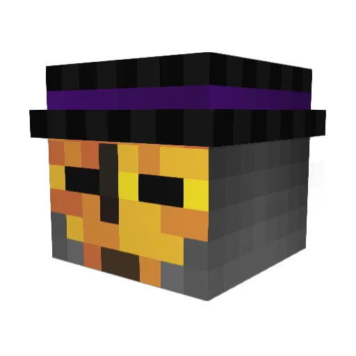Resetnus Minecraft avatar head, 3D render