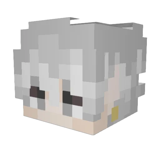 Resetyx Minecraft avatar head, 3D render