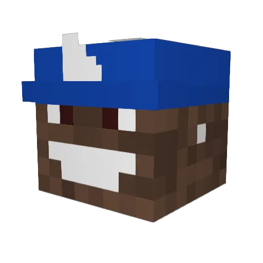 Reshartem Minecraft avatar head, 3D render