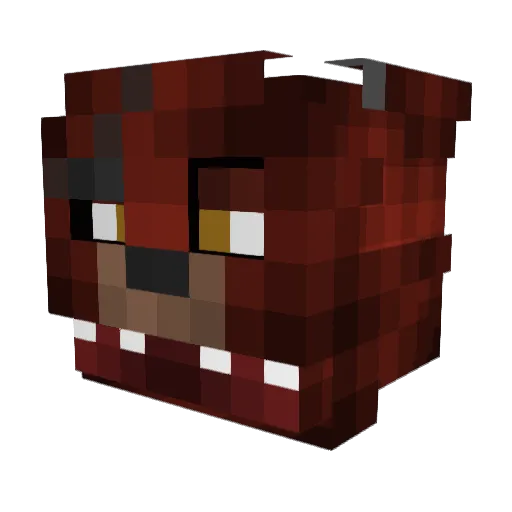 Reshiram0614 Minecraft avatar head, 3D render