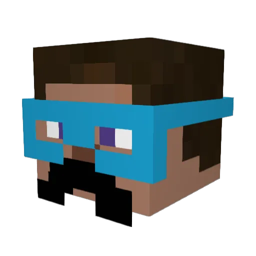 ResidentEvil5 Minecraft avatar head, 3D render