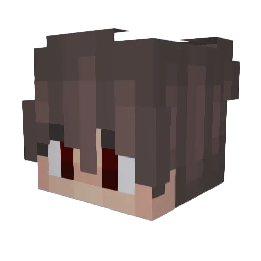 ResidentGames_ Minecraft avatar head, 3D render