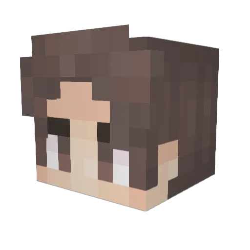ResidentSteve Minecraft avatar head, 3D render
