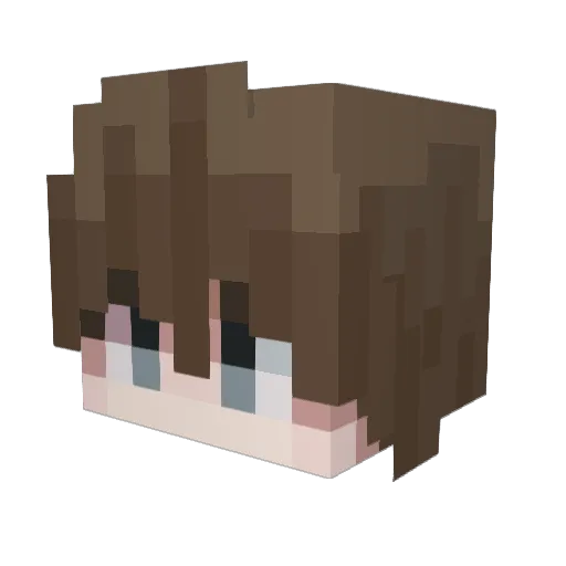 ResidentZone Minecraft avatar head, 3D render