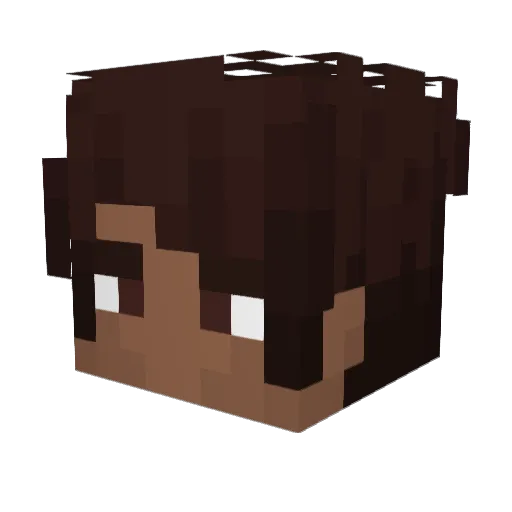 Resident_ldiot Minecraft avatar head, 3D render