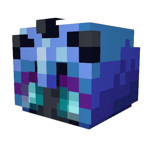 Residualf00l Minecraft avatar head, 3D render
