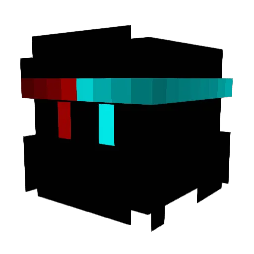 Resilients Minecraft avatar head, 3D render