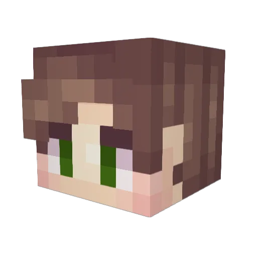 ResinBall Minecraft avatar head, 3D render