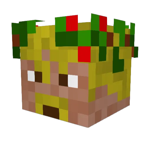 Resinks Minecraft avatar head, 3D render