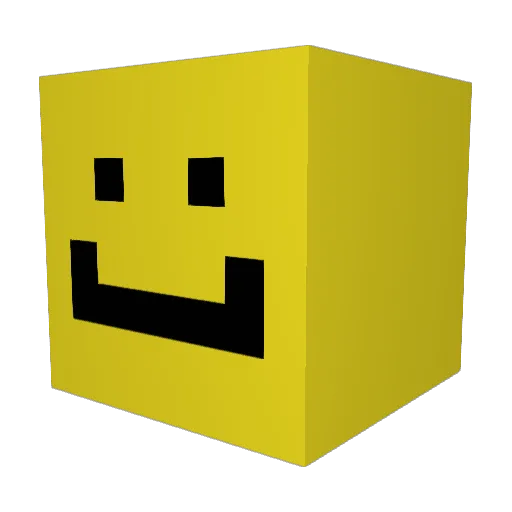 ResistQuicks Minecraft avatar head, 3D render