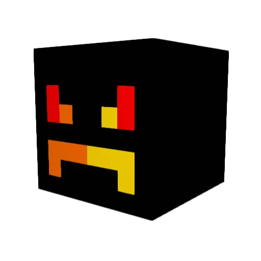 Reskus Minecraft avatar head, 3D render