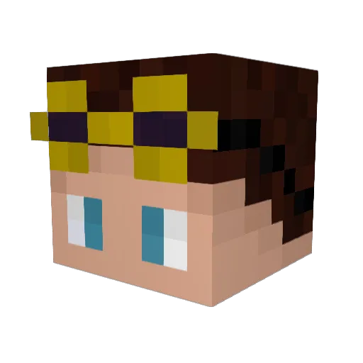 ReslientStone Minecraft avatar head, 3D render