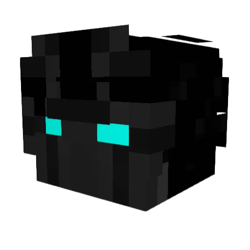 Resona Minecraft avatar head, 3D render