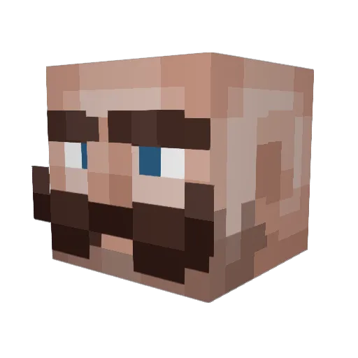 Resonator589 Minecraft avatar head, 3D render