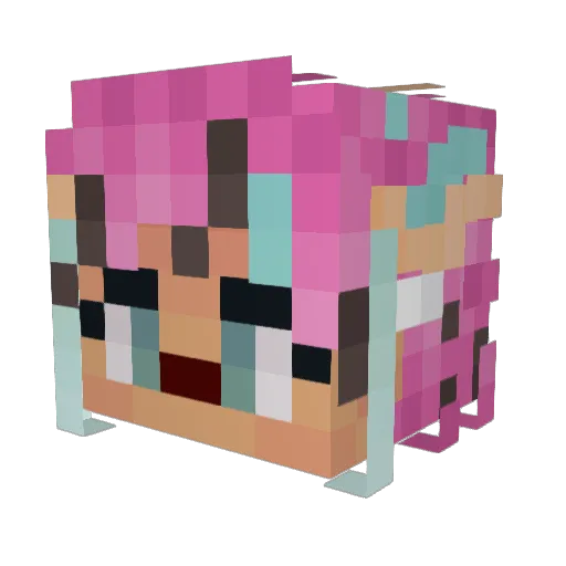 ResoundingRise Minecraft avatar head, 3D render
