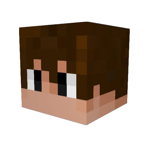 Resoupyyy Minecraft avatar head, 3D render