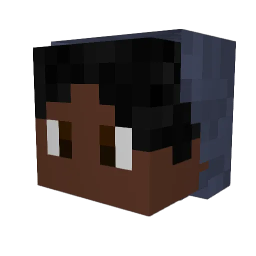 ResourceManaged Minecraft avatar head, 3D render
