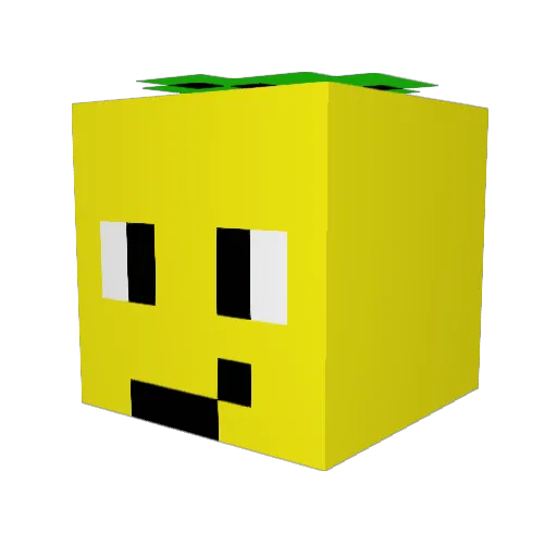 Resoxo Minecraft avatar head, 3D render