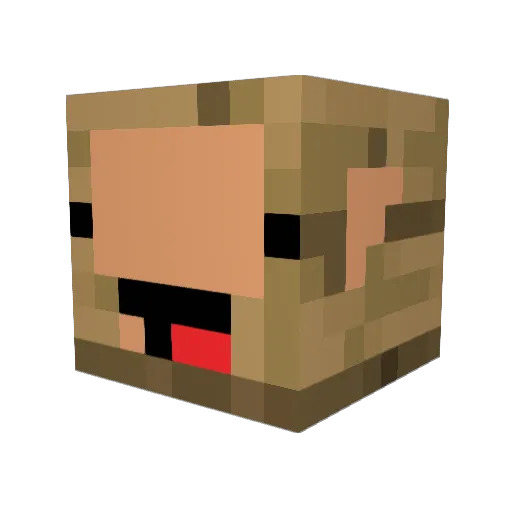 Respected321 Minecraft avatar head, 3D render