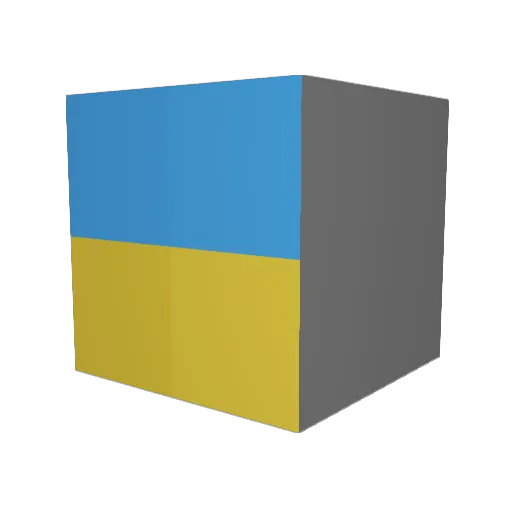 Respondents Minecraft avatar head, 3D render