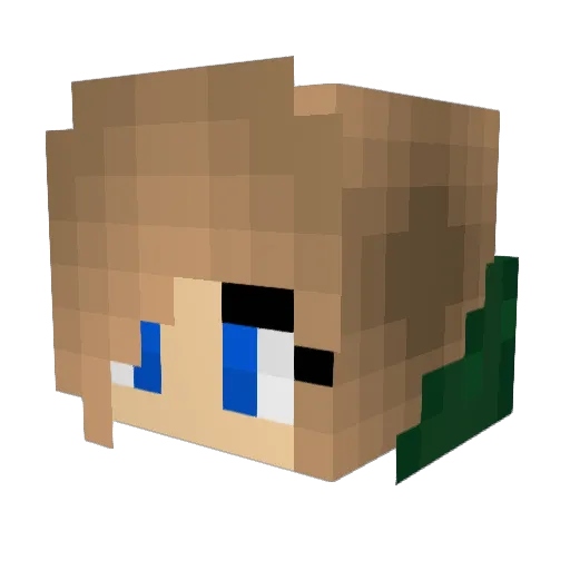ResponsibleTeen Minecraft avatar head, 3D render
