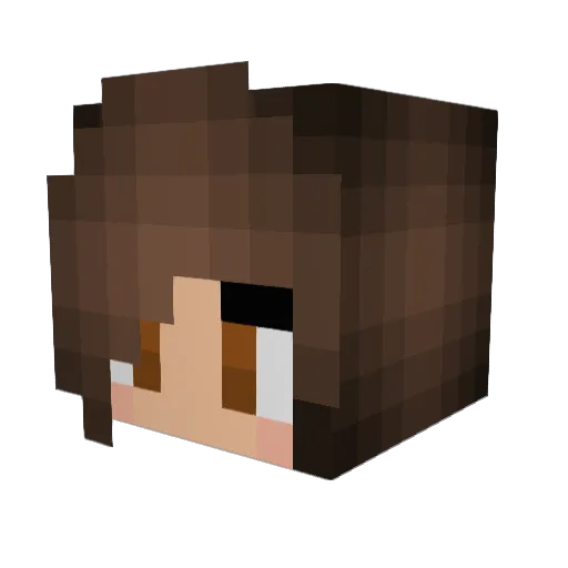 Ressa143 Minecraft avatar head, 3D render